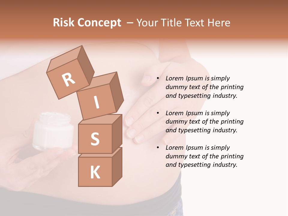 Lotion White Expecting PowerPoint Template