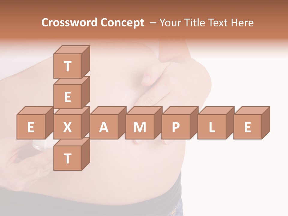 Lotion White Expecting PowerPoint Template