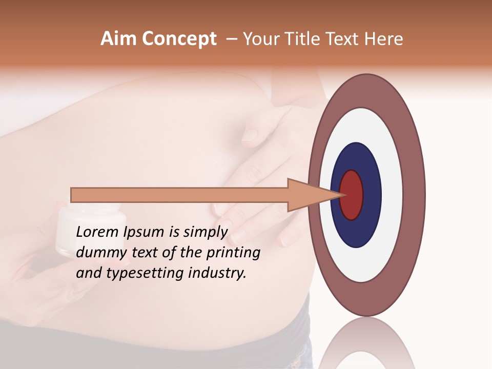 Lotion White Expecting PowerPoint Template
