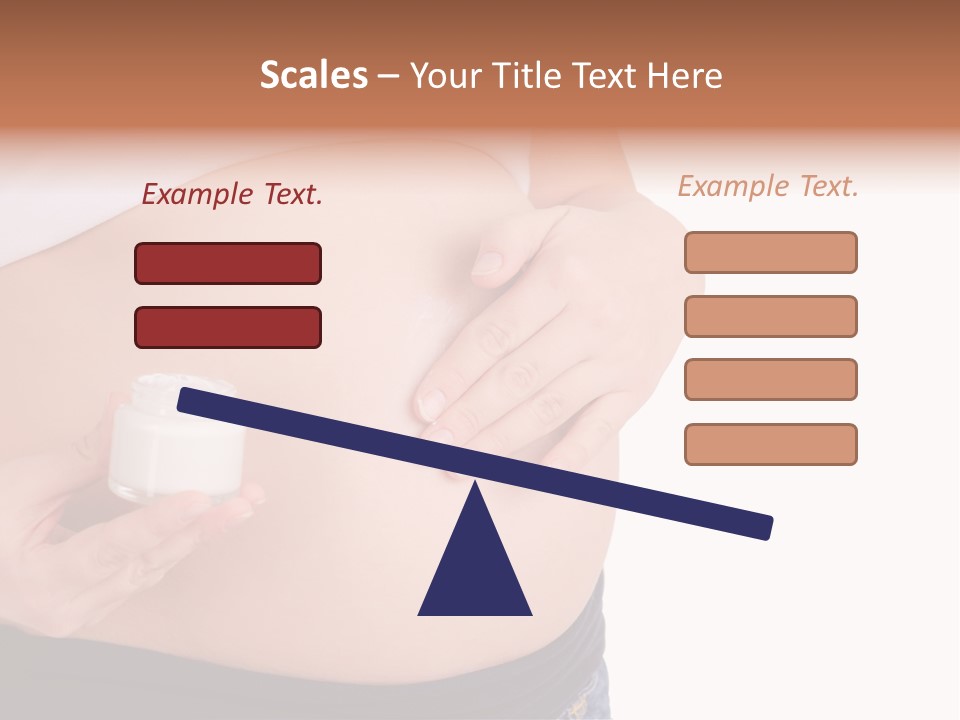 Lotion White Expecting PowerPoint Template