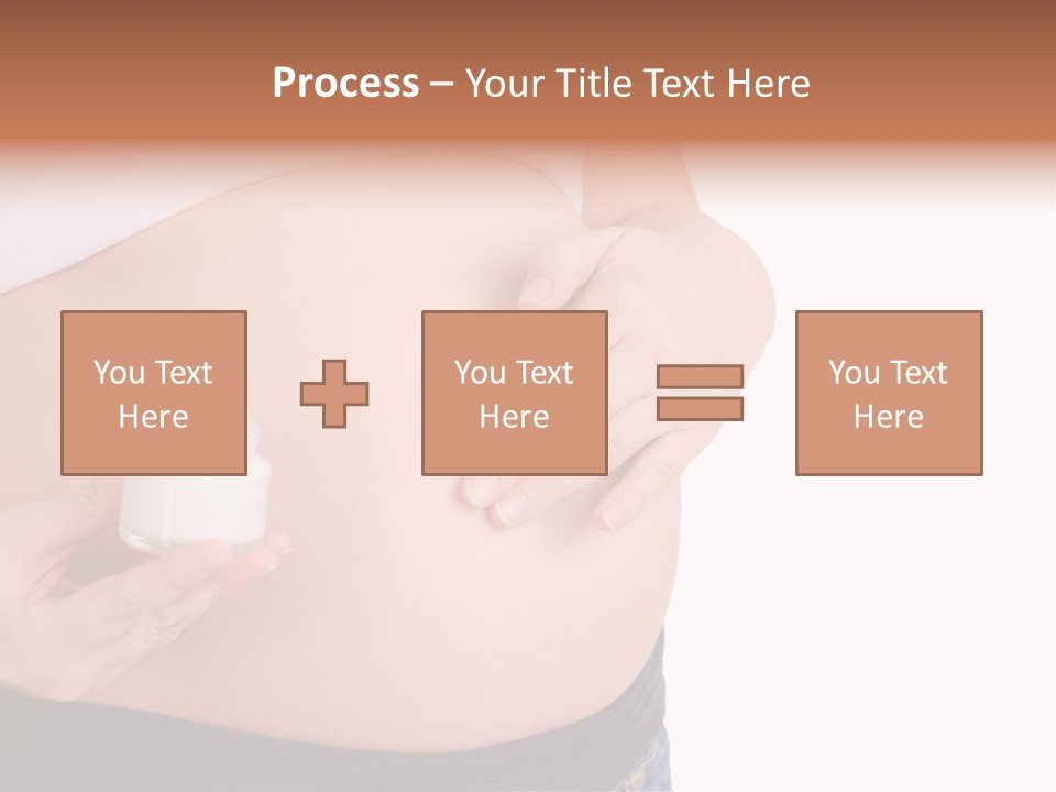 Lotion White Expecting PowerPoint Template