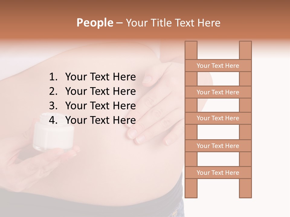 Lotion White Expecting PowerPoint Template
