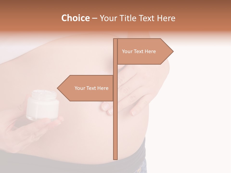 Lotion White Expecting PowerPoint Template