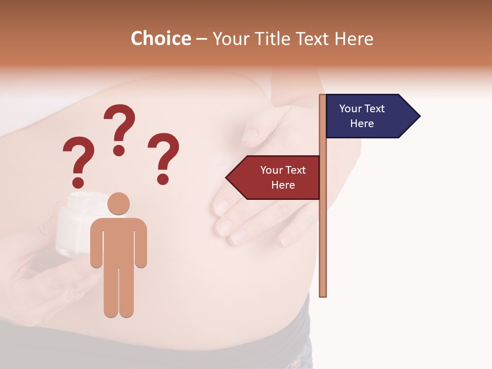 Lotion White Expecting PowerPoint Template