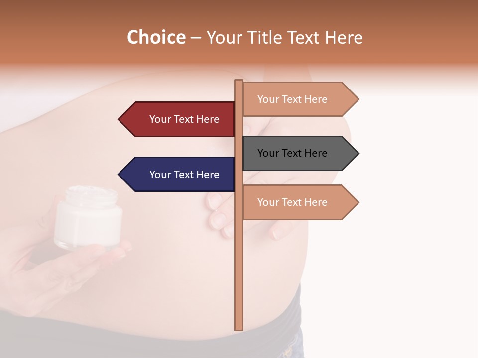 Lotion White Expecting PowerPoint Template