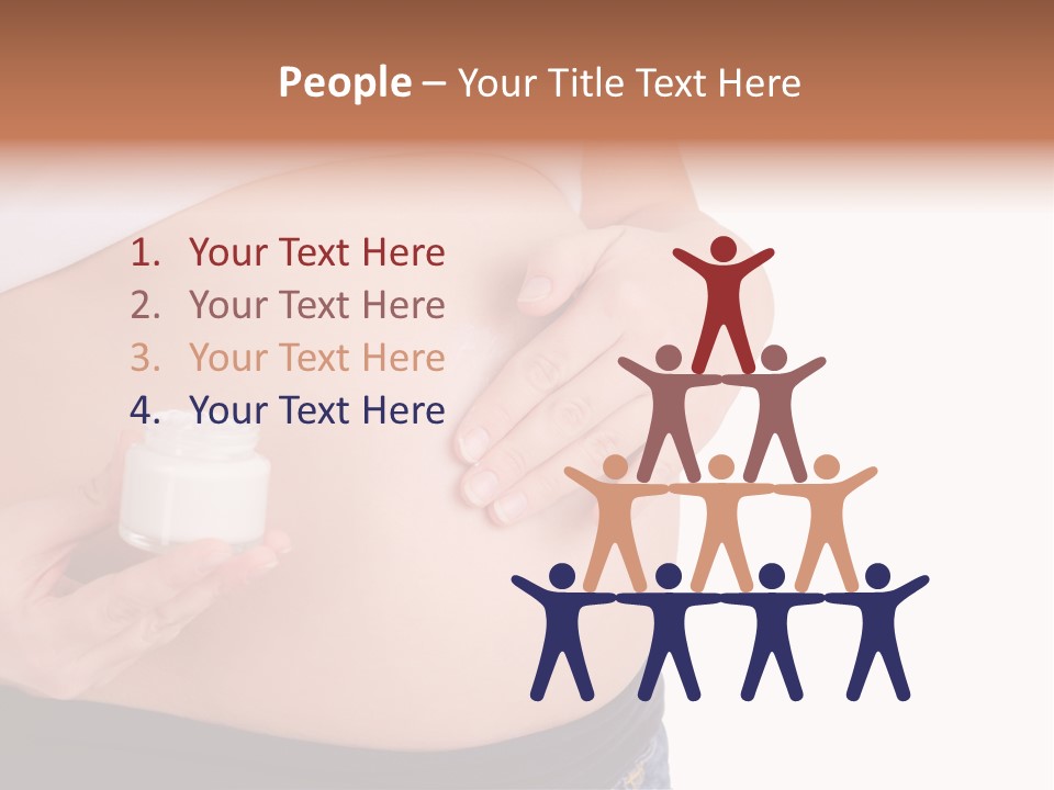 Lotion White Expecting PowerPoint Template