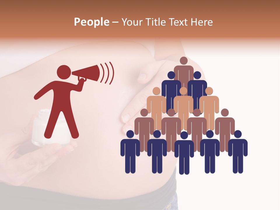 Lotion White Expecting PowerPoint Template