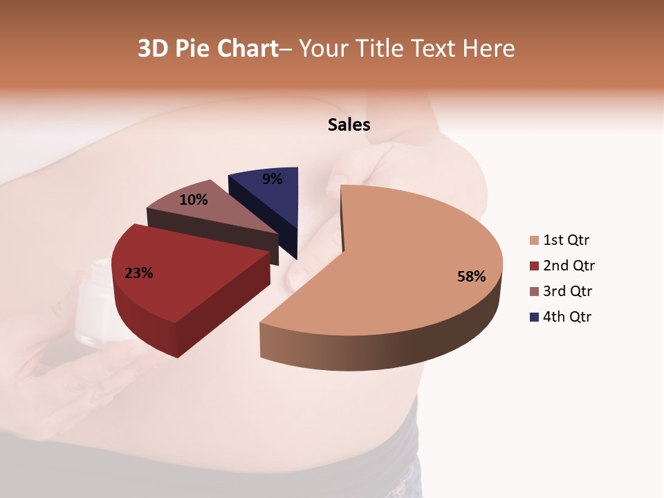 Lotion White Expecting PowerPoint Template