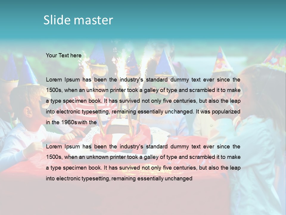 Car Cake Boy PowerPoint Template