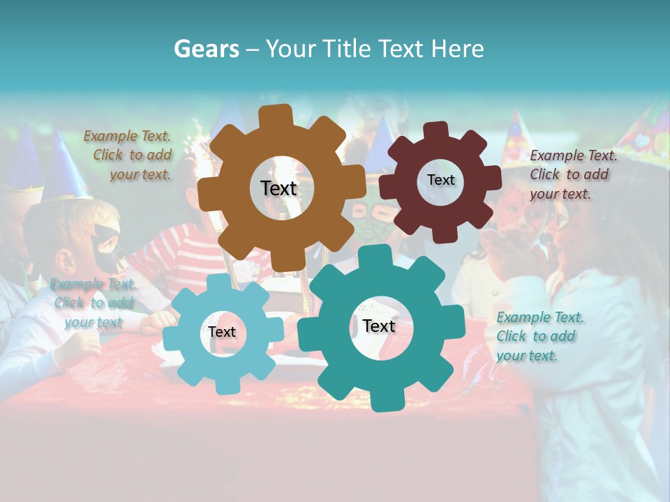 Car Cake Boy PowerPoint Template