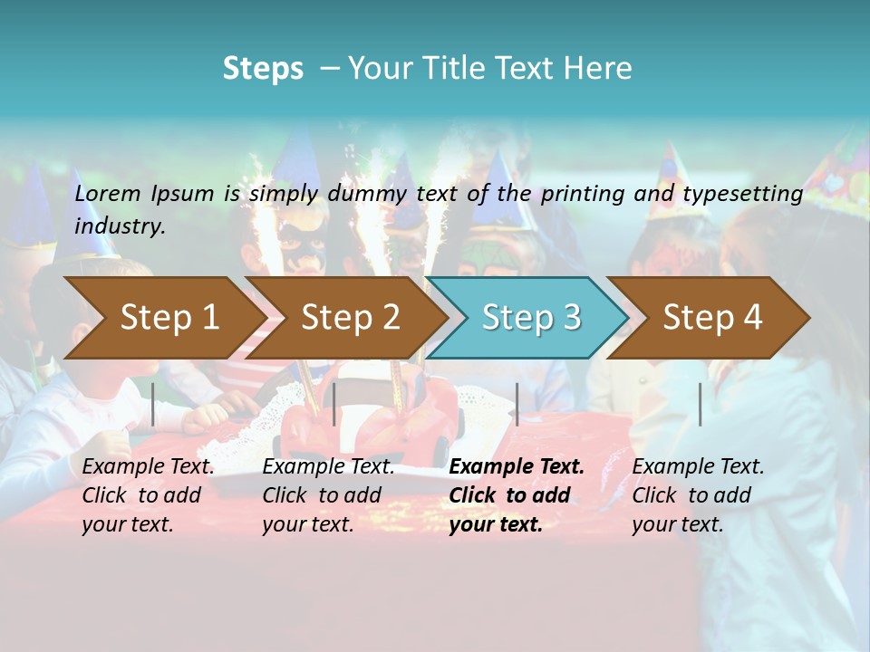 Car Cake Boy PowerPoint Template