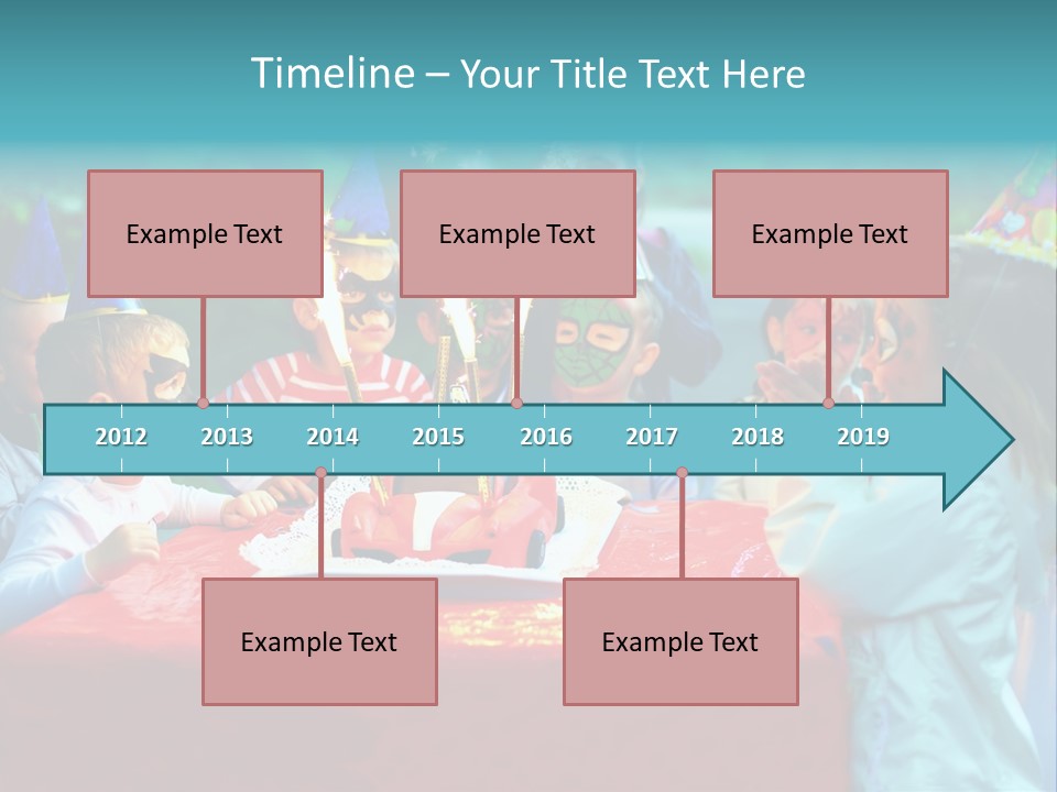 Car Cake Boy PowerPoint Template