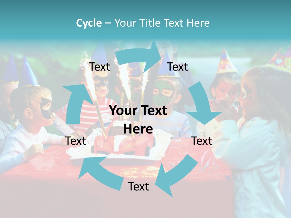 Car Cake Boy PowerPoint Template