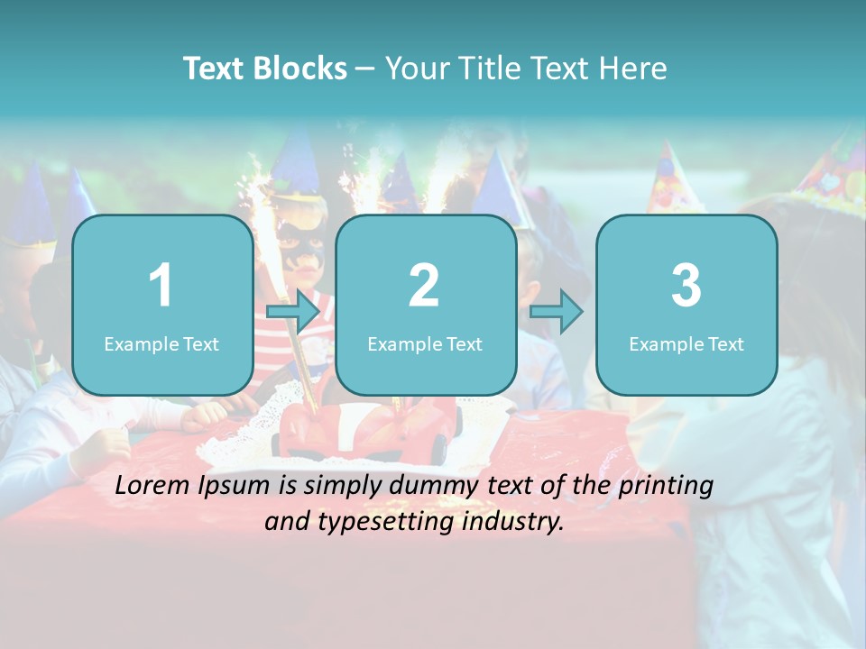 Car Cake Boy PowerPoint Template