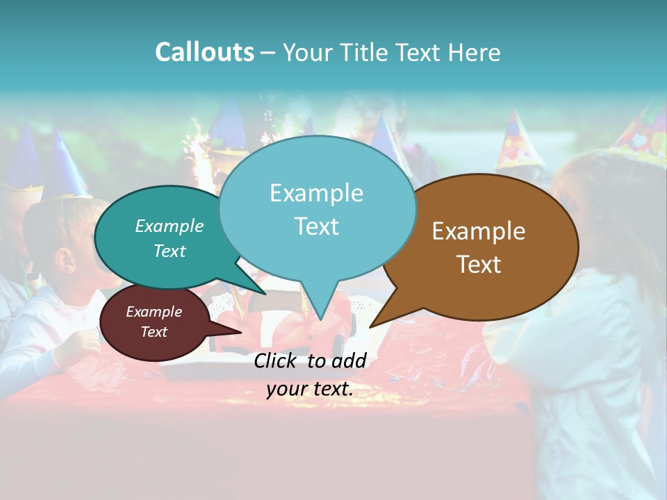 Car Cake Boy PowerPoint Template