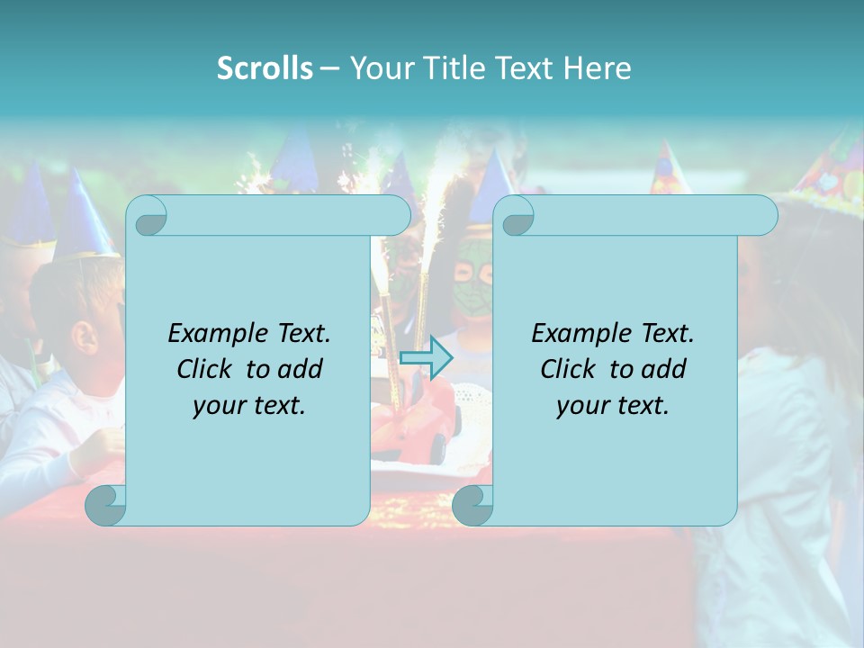 Car Cake Boy PowerPoint Template