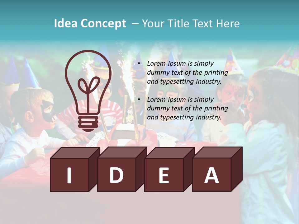 Car Cake Boy PowerPoint Template