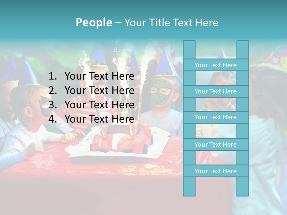 Car Cake Boy PowerPoint Template