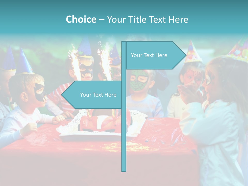 Car Cake Boy PowerPoint Template