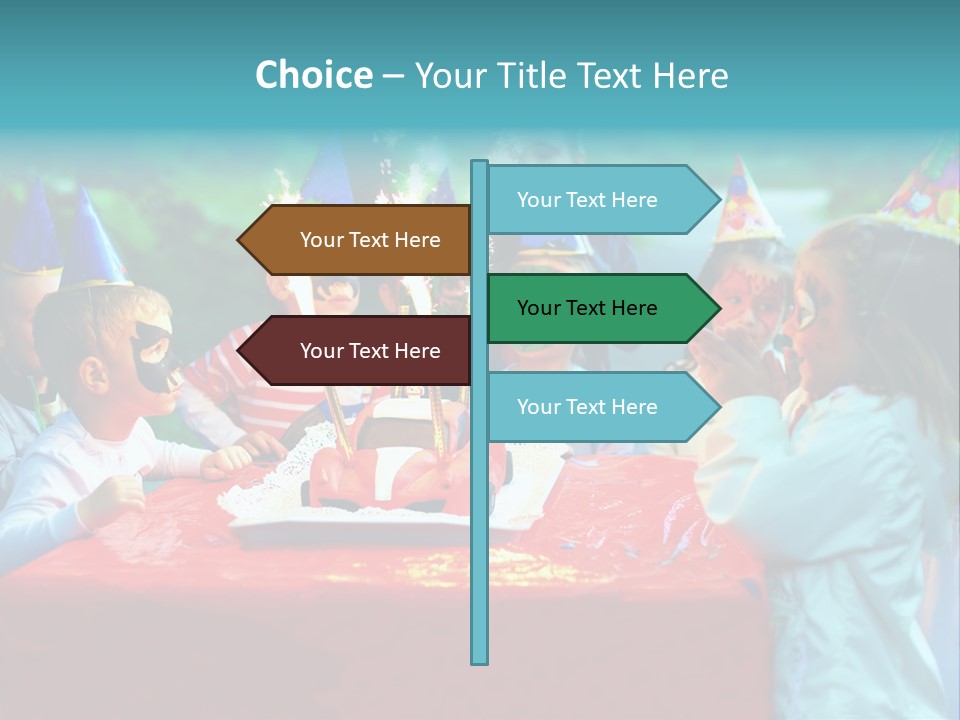 Car Cake Boy PowerPoint Template