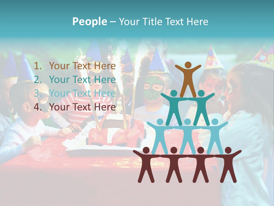 Car Cake Boy PowerPoint Template