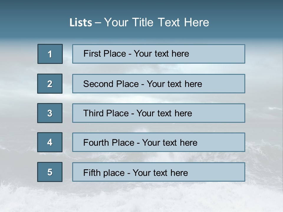 Copyspace Water Ocean PowerPoint Template