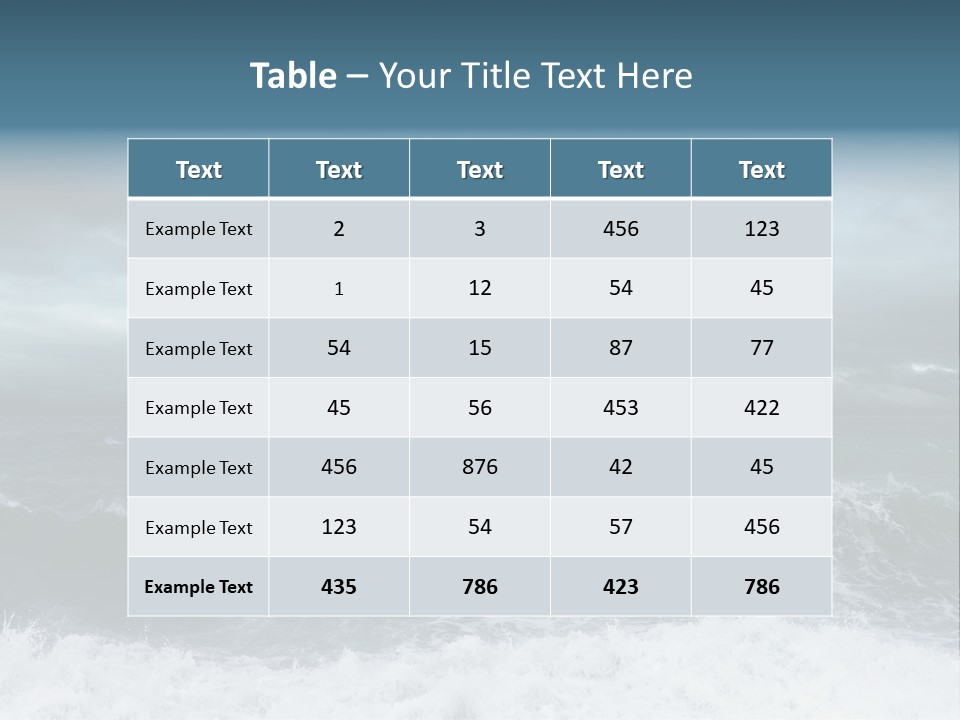 Copyspace Water Ocean PowerPoint Template