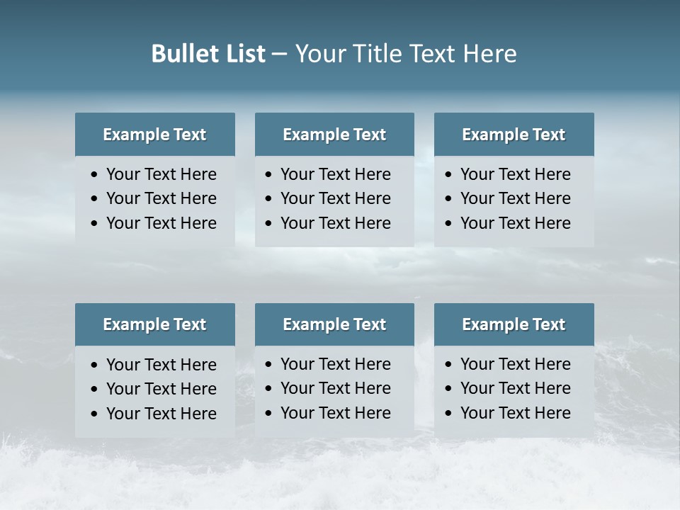 Copyspace Water Ocean PowerPoint Template