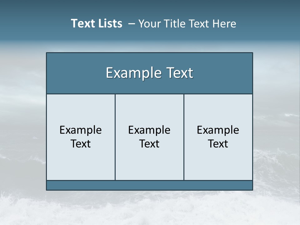 Copyspace Water Ocean PowerPoint Template