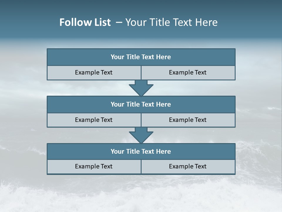 Copyspace Water Ocean PowerPoint Template
