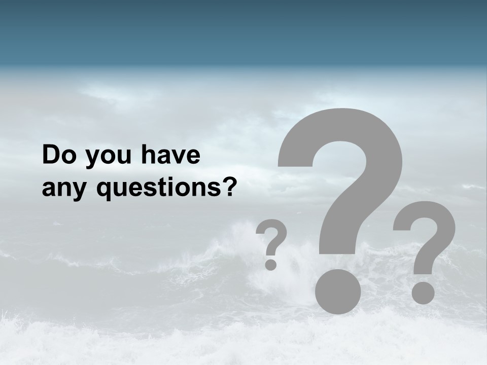 Copyspace Water Ocean PowerPoint Template