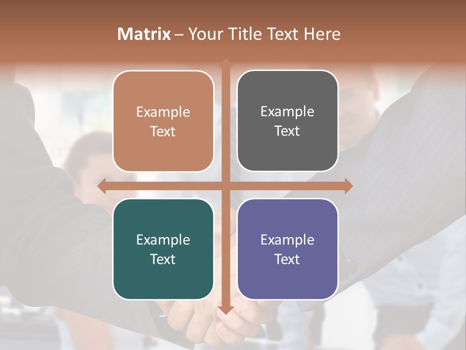 Young Handshake Businessman PowerPoint Template