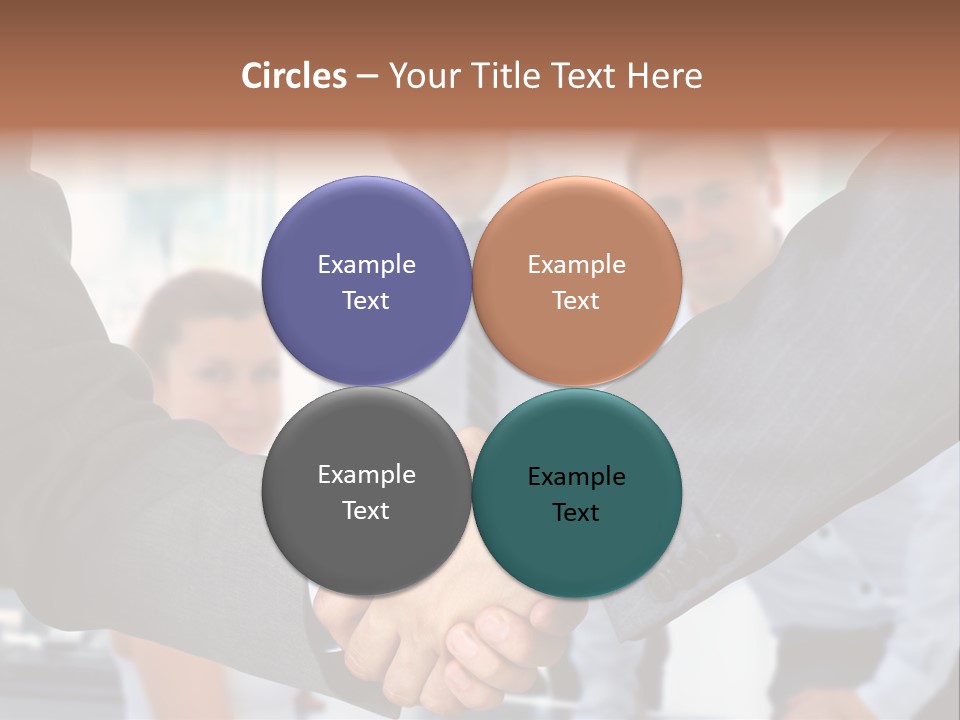 Young Handshake Businessman PowerPoint Template