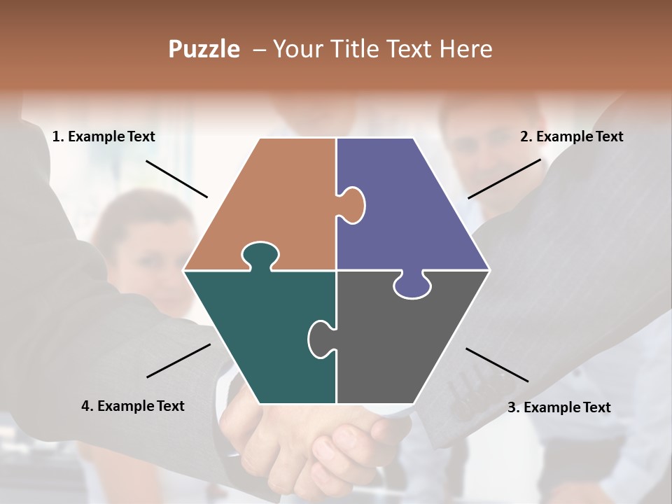 Young Handshake Businessman PowerPoint Template