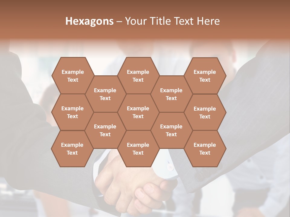 Young Handshake Businessman PowerPoint Template