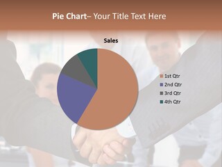 Young Handshake Businessman PowerPoint Template