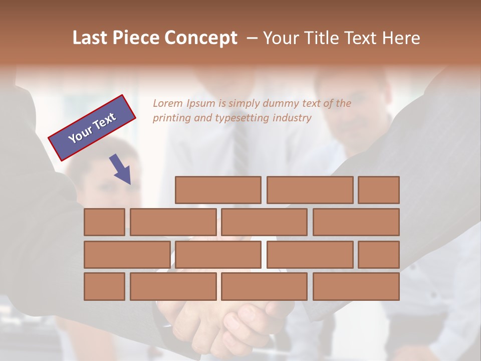 Young Handshake Businessman PowerPoint Template
