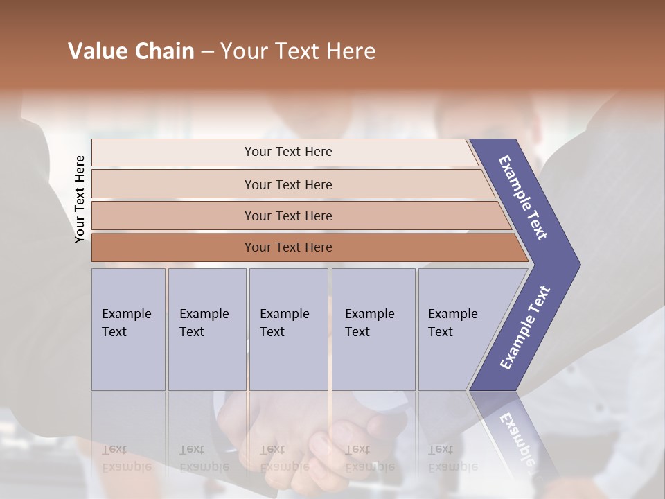Young Handshake Businessman PowerPoint Template