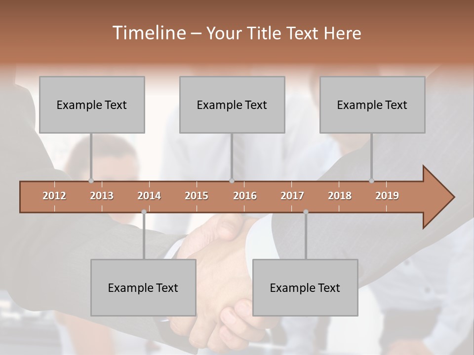 Young Handshake Businessman PowerPoint Template