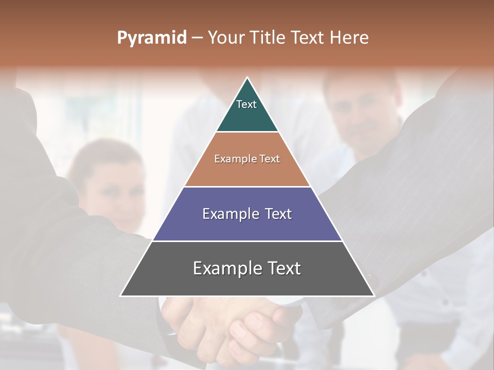 Young Handshake Businessman PowerPoint Template