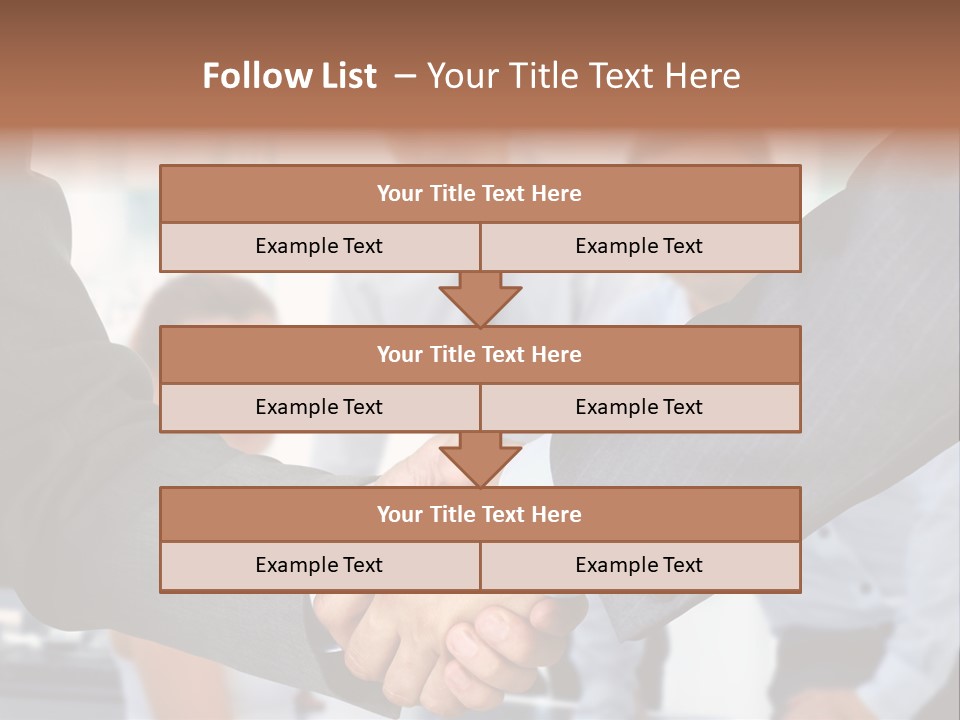 Young Handshake Businessman PowerPoint Template