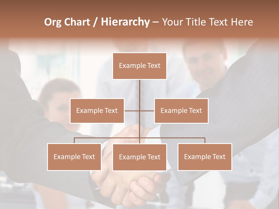 Young Handshake Businessman PowerPoint Template