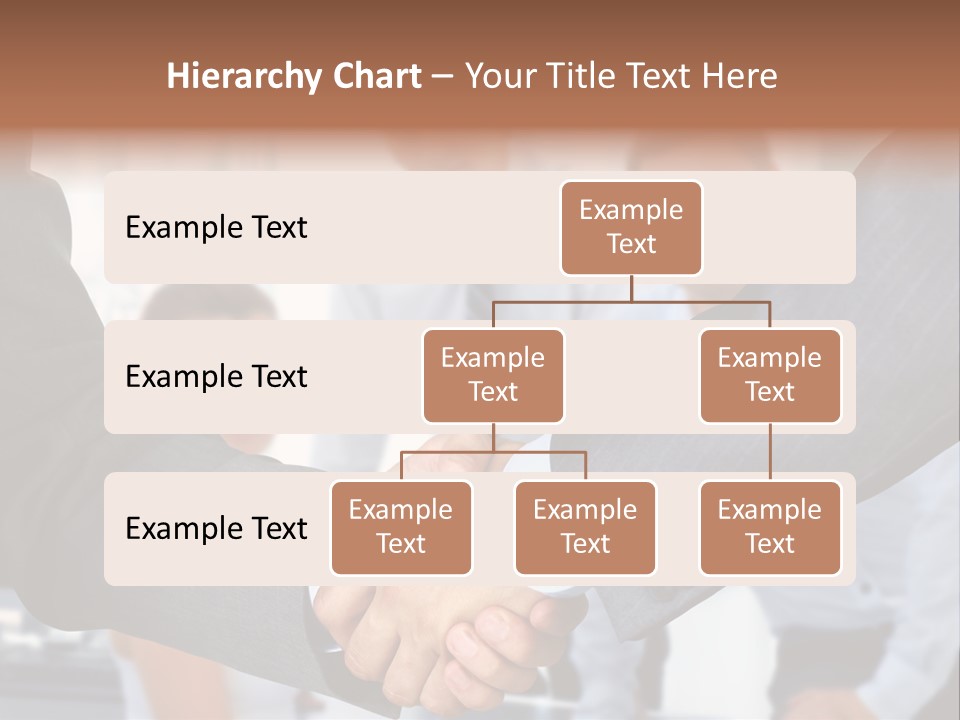Young Handshake Businessman PowerPoint Template