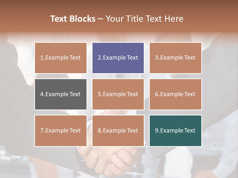 Young Handshake Businessman PowerPoint Template