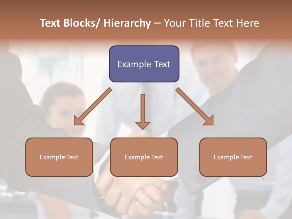 Young Handshake Businessman PowerPoint Template