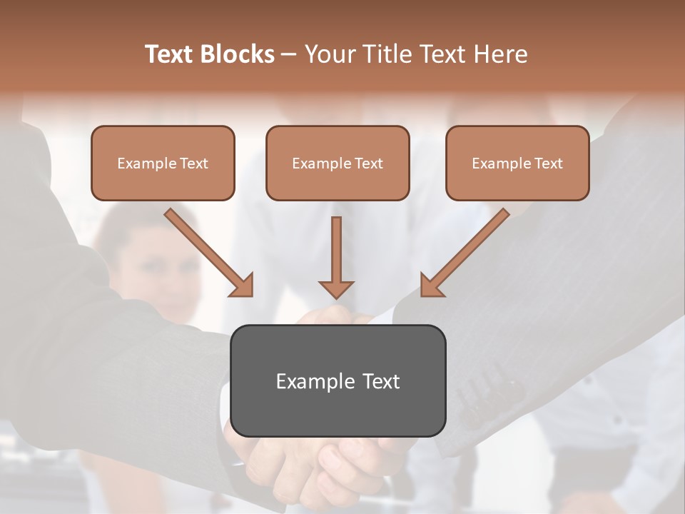 Young Handshake Businessman PowerPoint Template