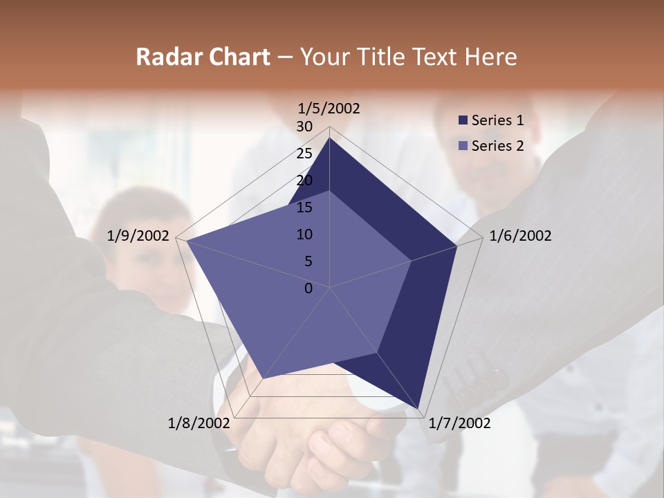 Young Handshake Businessman PowerPoint Template