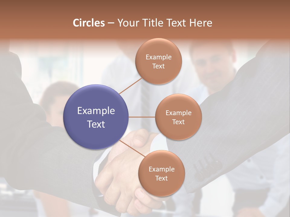 Young Handshake Businessman PowerPoint Template