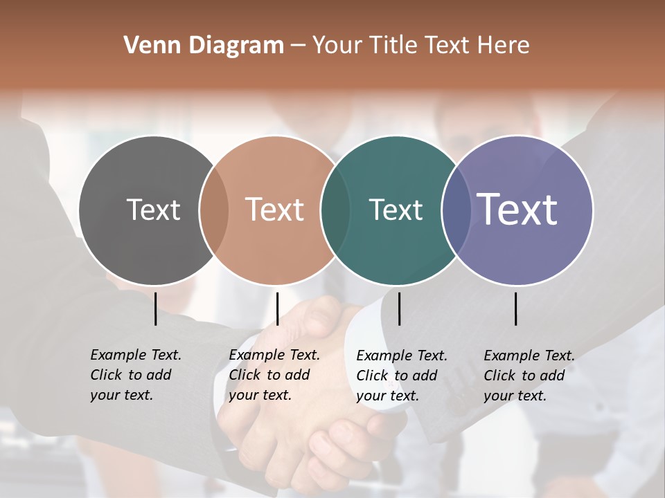 Young Handshake Businessman PowerPoint Template
