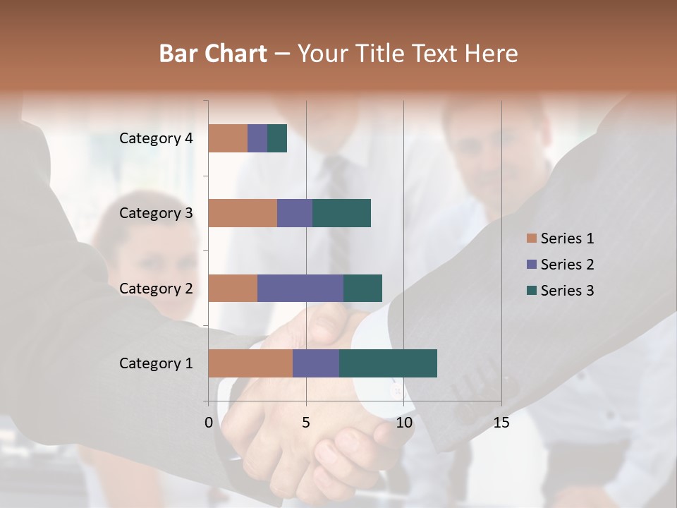 Young Handshake Businessman PowerPoint Template